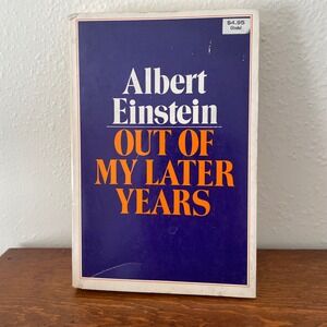 Out of My Later Years by Albert Einstein Paperback 1977 printing Citadel Press